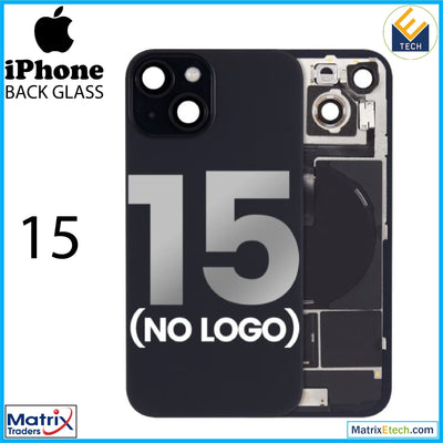 iPhone 15 Back Glass With Steel Plate (Normal) - Matrix Traders