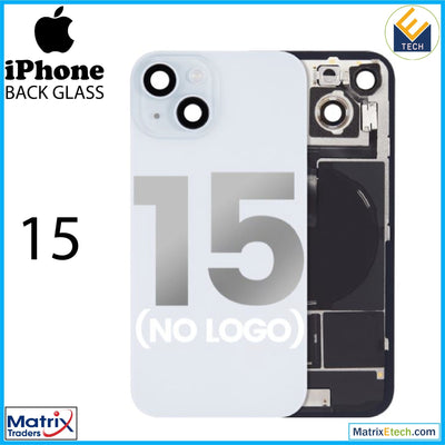 iPhone 15 Back Glass With Steel Plate (Normal) - Matrix Traders