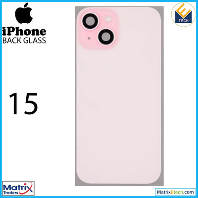 iPhone 15 Back Glass With Steel Plate (Pull Grade A) - Matrix Traders