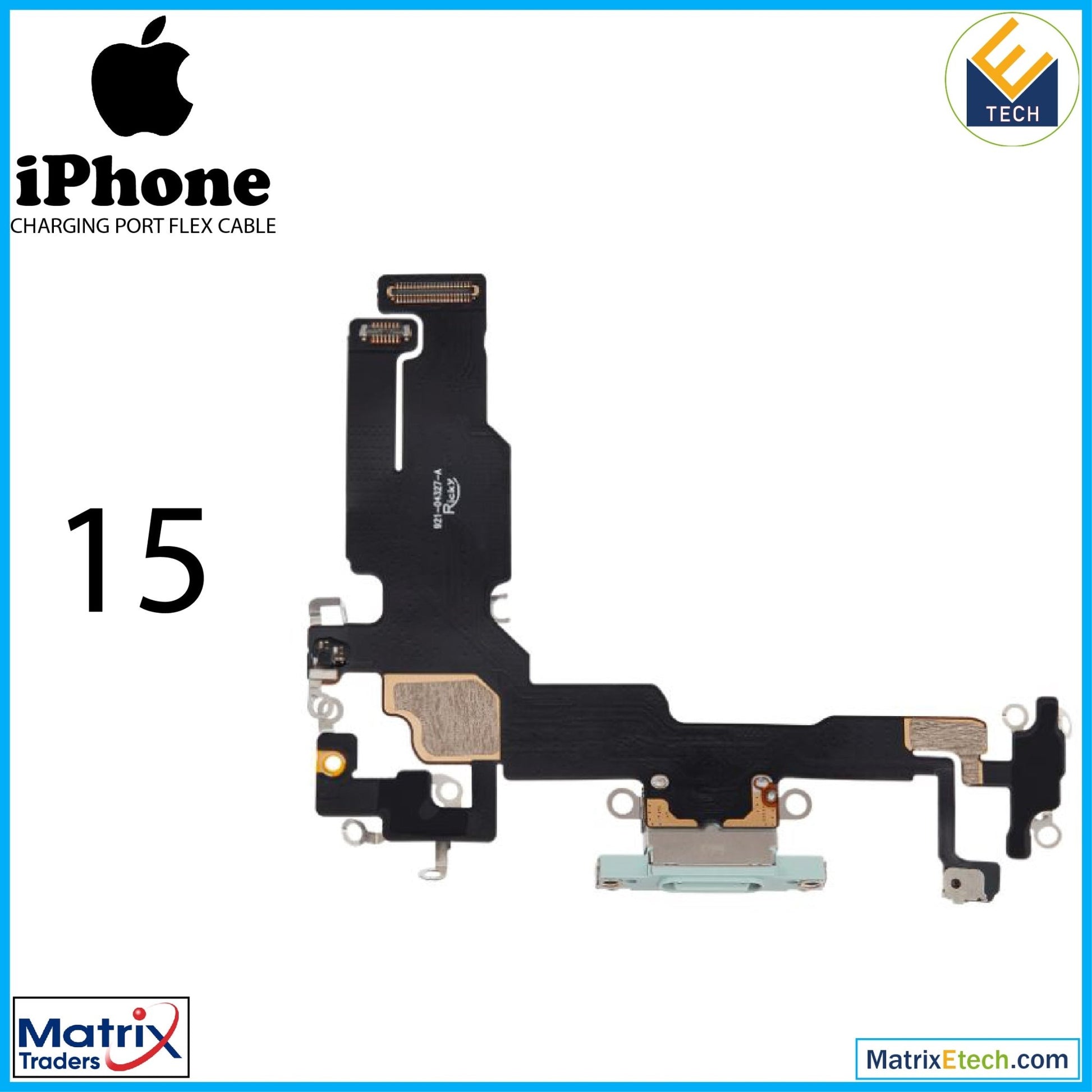 iPhone 15 Charging Port Flex Cable (Aftermarket Plus) - Matrix Traders