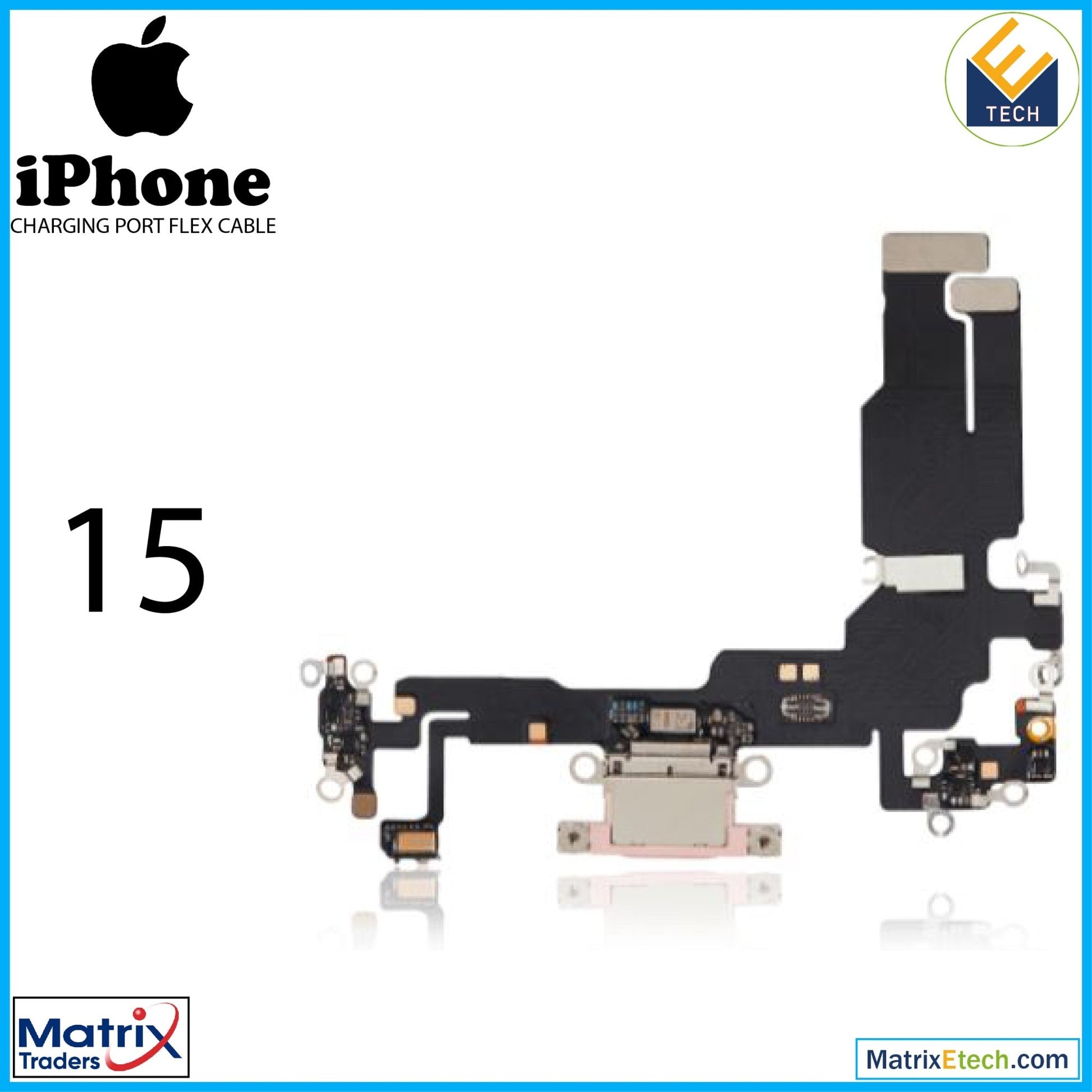 iPhone 15 Charging Port Flex Cable (Aftermarket Plus) - Matrix Traders