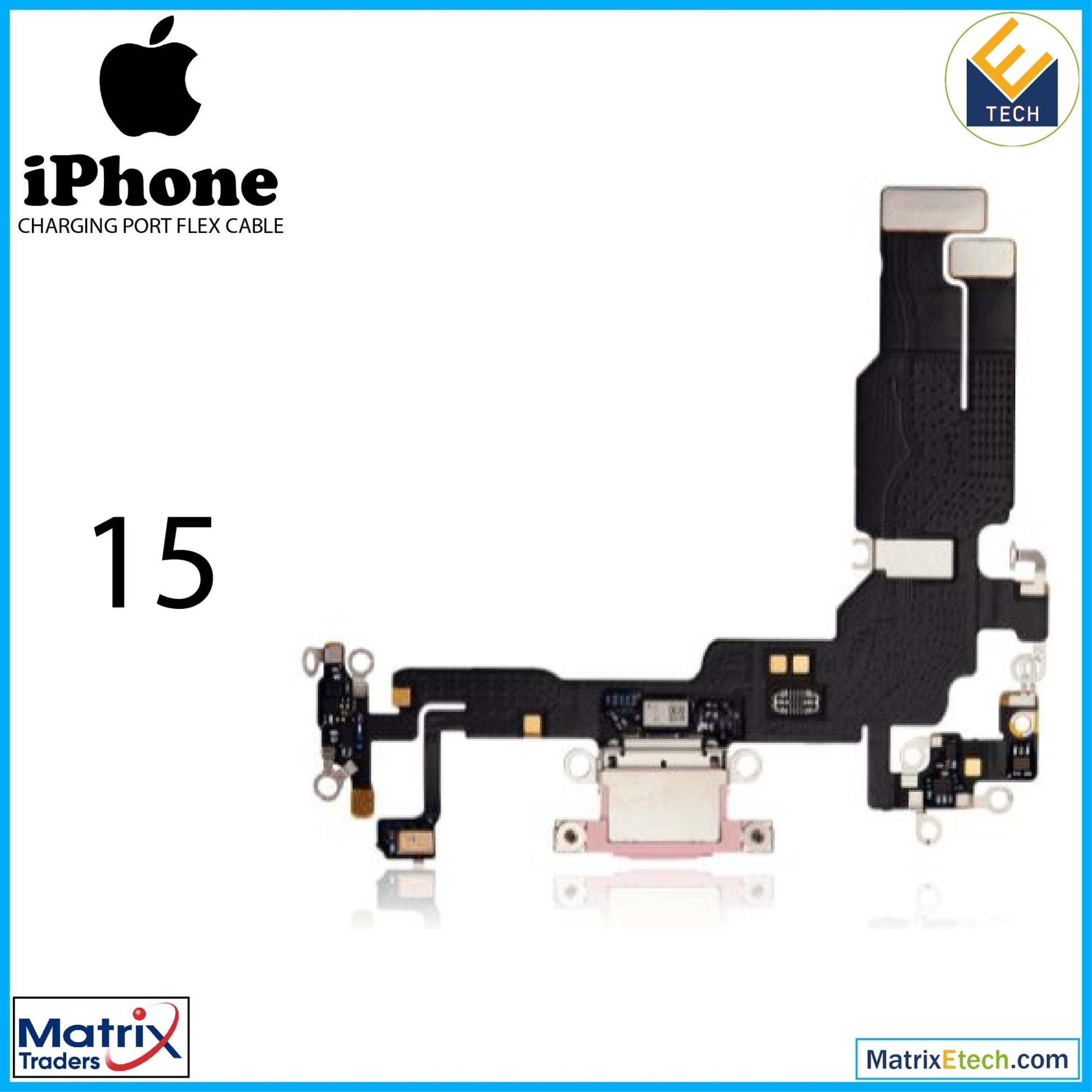 iPhone 15 Charging Port Flex Cable (Premium) - Matrix Traders