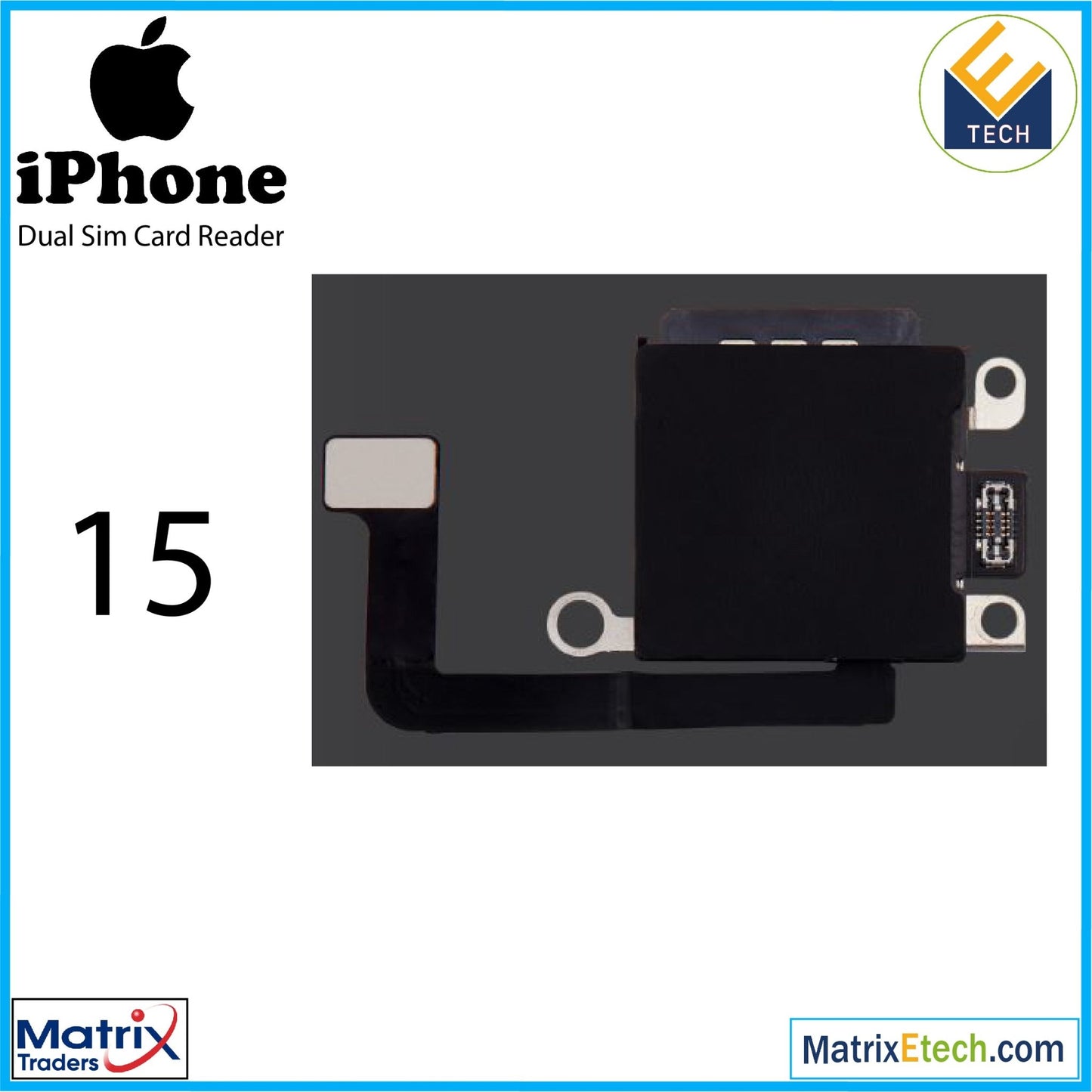 iPhone 15 Dual Sim Card Reader (Normal) - Matrix Traders