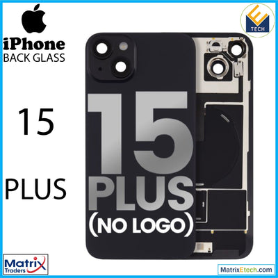 iPhone 15 Plus Back Glass With Steel Plate (Normal) - Matrix Traders