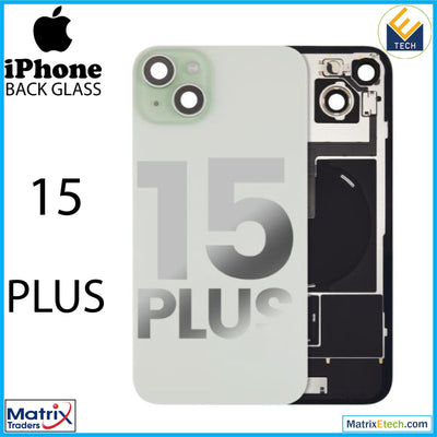 iPhone 15 Plus Back Glass With Steel Plate (Used OEM Pull Grade A) - Matrix Traders