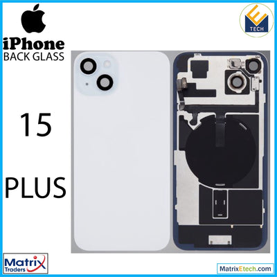 iPhone 15 Plus Back Glass With Steel Plate (Used OEM Pull Grade A) - Matrix Traders