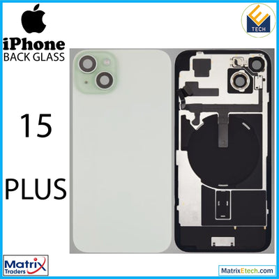 iPhone 15 Plus Back Glass With Steel Plate (Used OEM Pull Grade A) - Matrix Traders