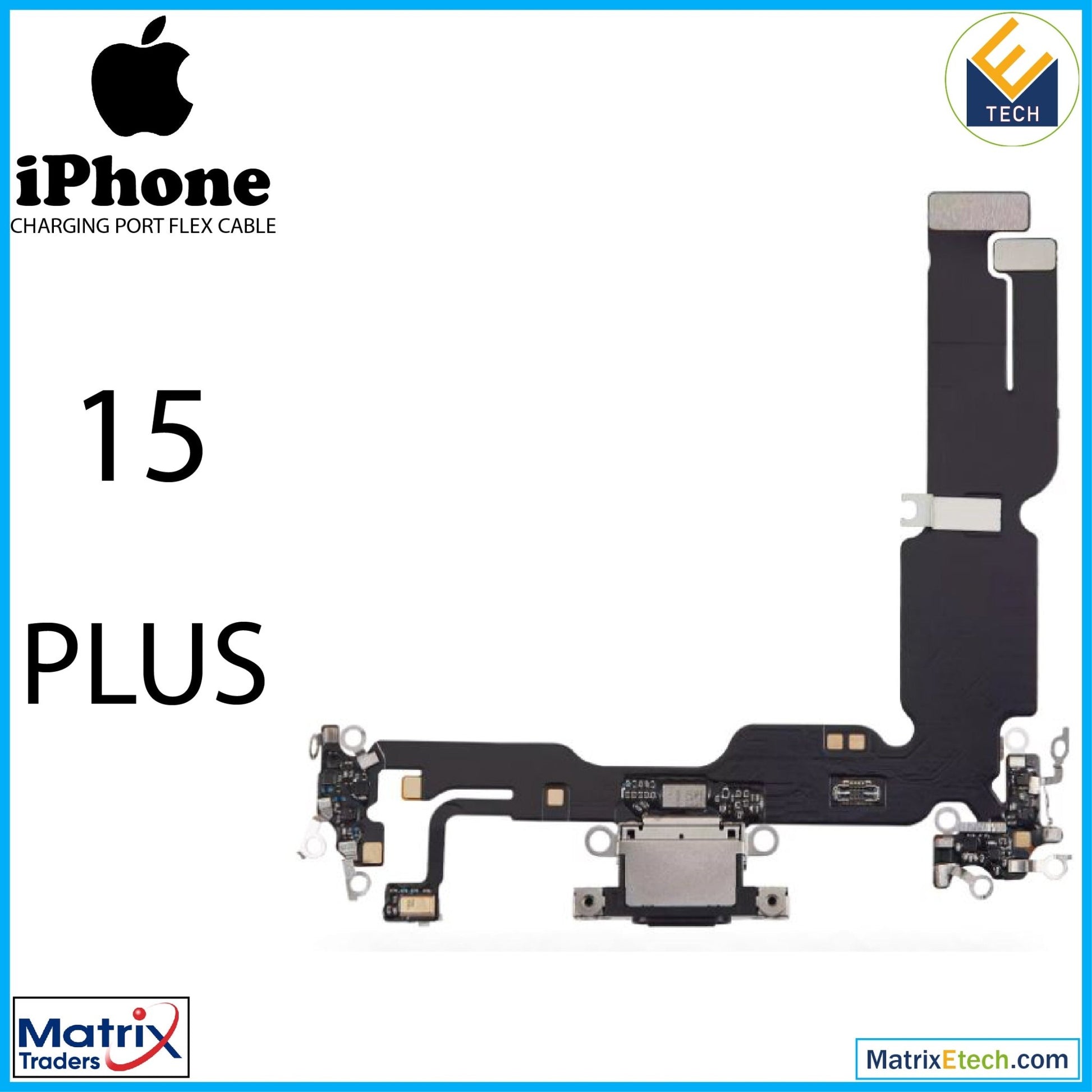 iPhone 15 Plus Charging Port Flex Cable (Aftermarket Plus) - Matrix Traders