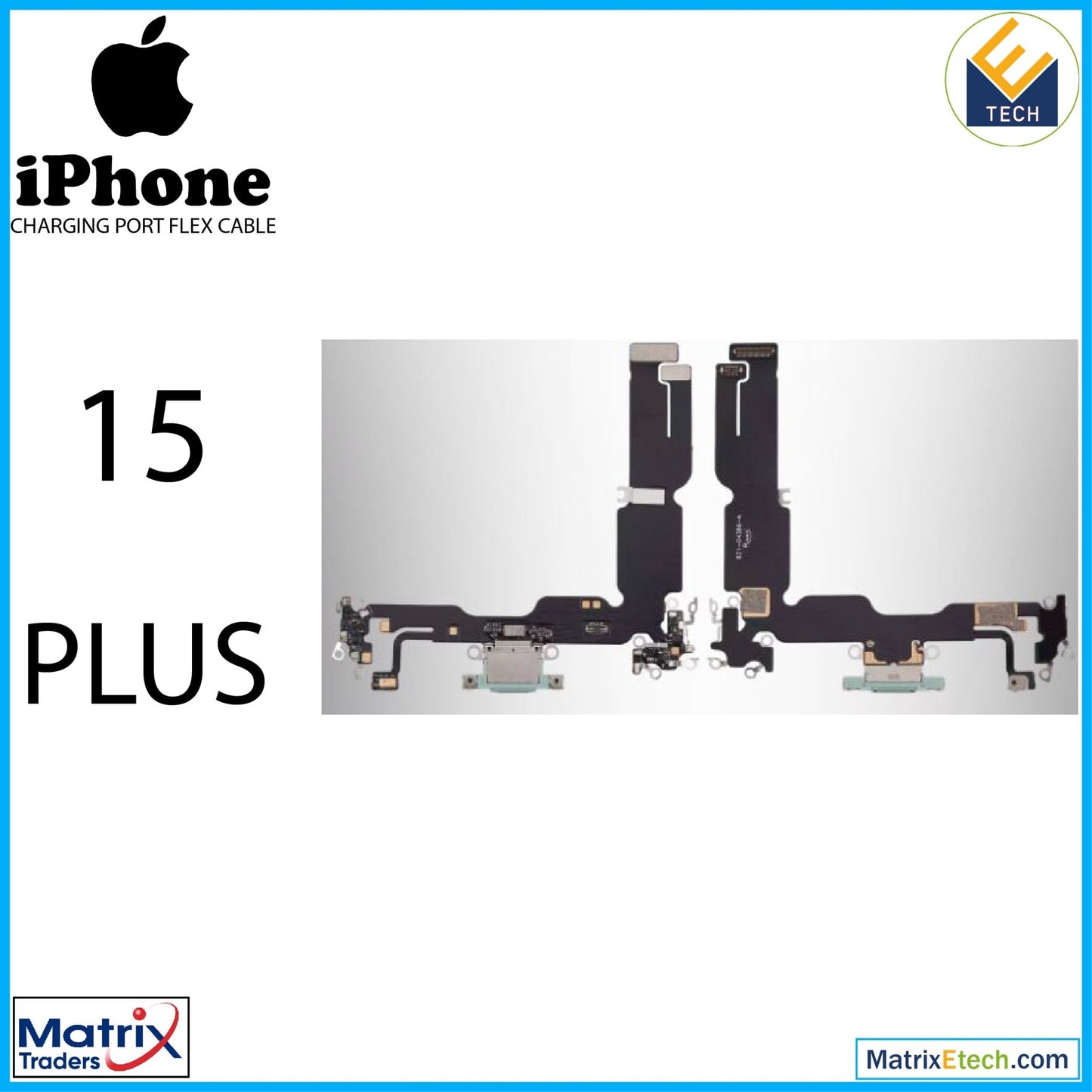 iPhone 15 Plus Charging Port Flex Cable (Aftermarket Plus) - Matrix Traders