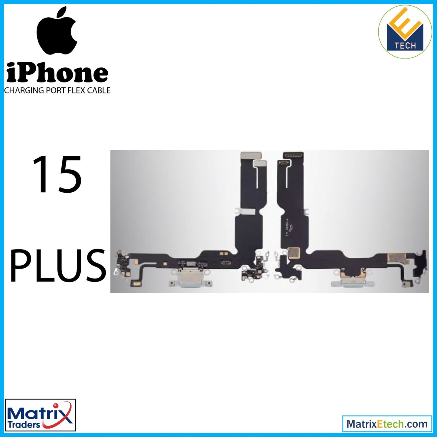 iPhone 15 Plus Charging Port Flex Cable (Aftermarket Plus) - Matrix Traders