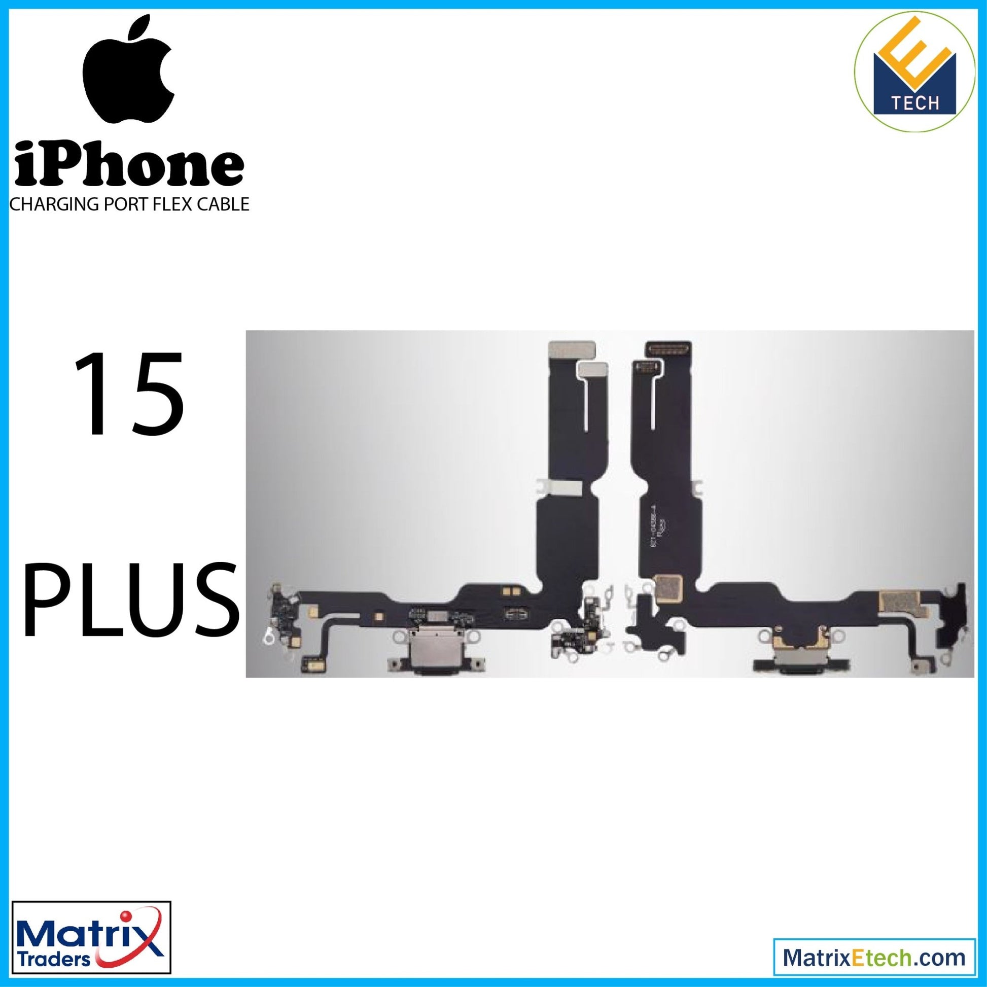 iPhone 15 Plus Charging Port Flex Cable (Aftermarket Plus) - Matrix Traders