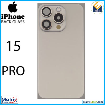 iPhone 15 Pro Back Glass With Steel Plate (Normal) - Matrix Traders