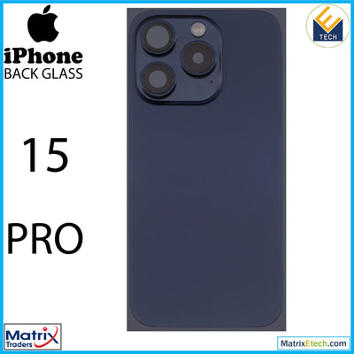 iPhone 15 Pro Back Glass With Steel Plate (Normal) - Matrix Traders