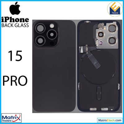 iPhone 15 Pro Back Glass With Steel Plate (Pull Grade A) - Matrix Traders