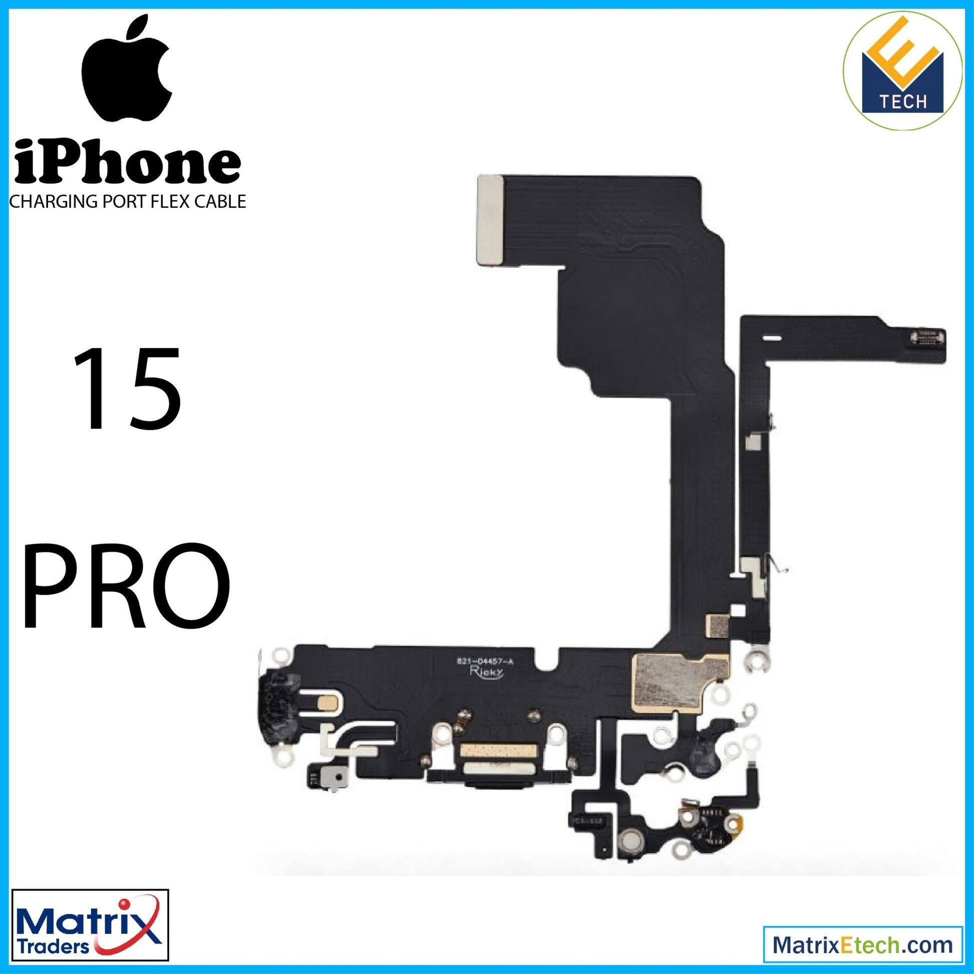 iPhone 15 Pro Charging Port Flex Cable (Aftermarket Plus) - Matrix Traders