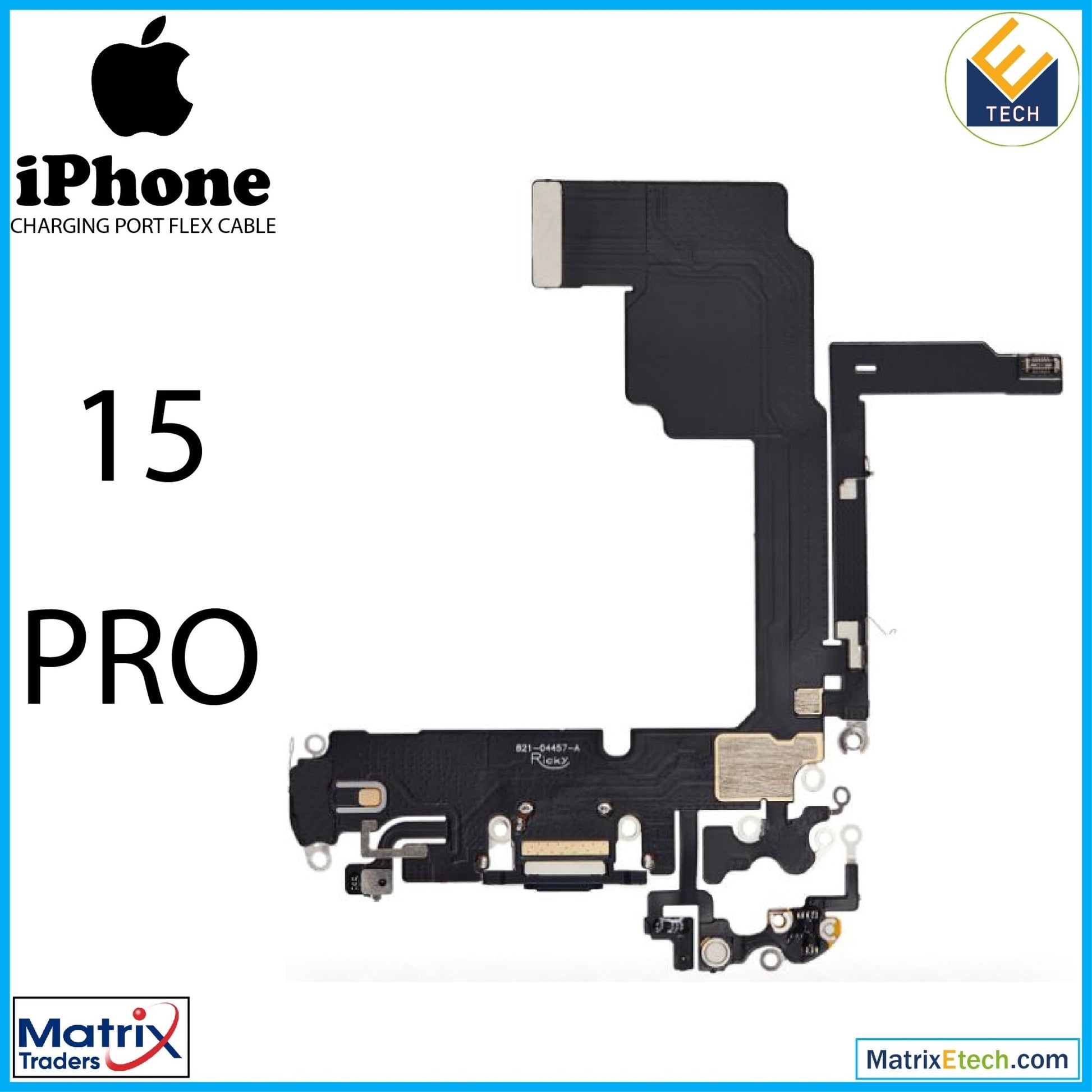 iPhone 15 Pro Charging Port Flex Cable (Aftermarket Plus) - Matrix Traders