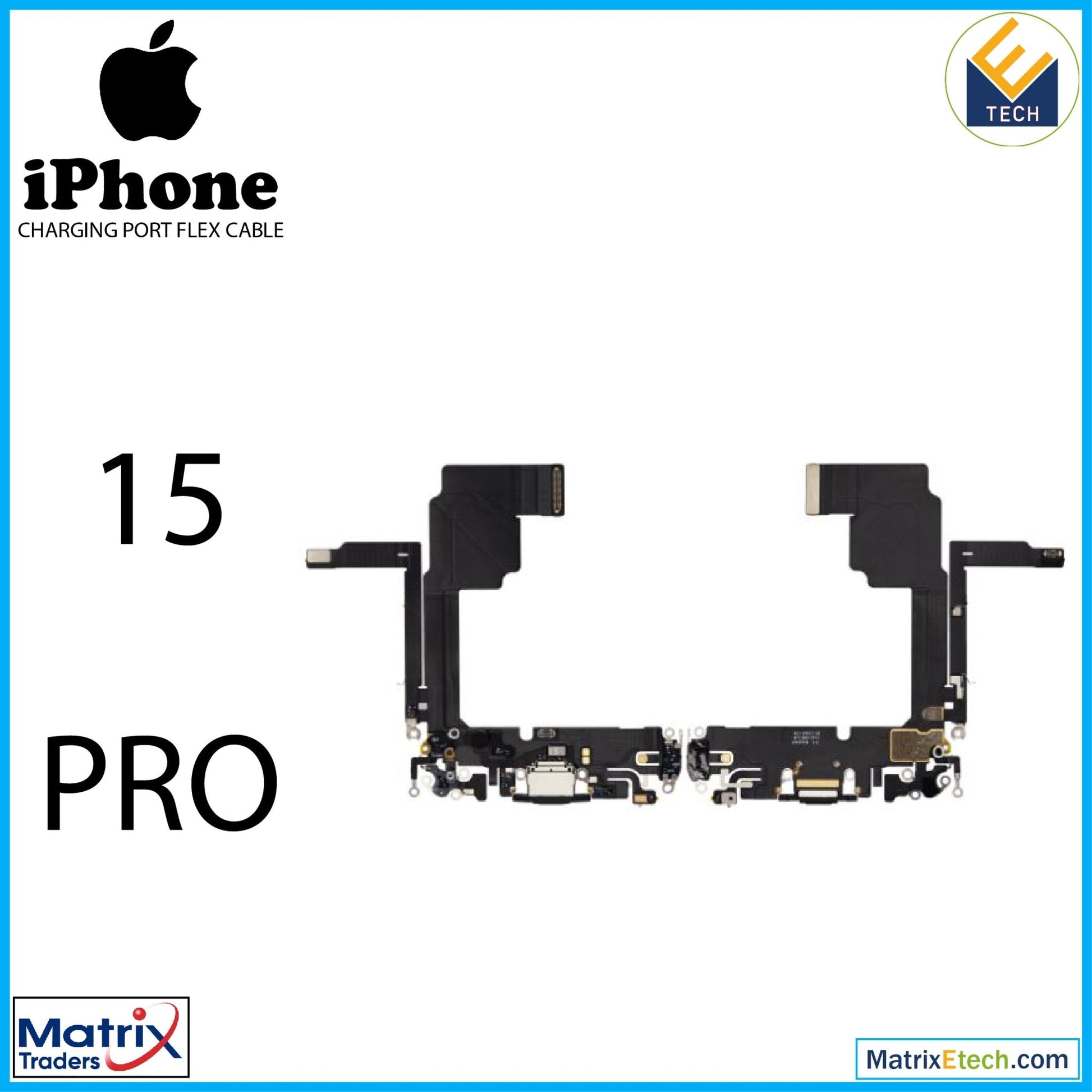 iPhone 15 Pro Charging Port Flex Cable (Premium) - Matrix Traders