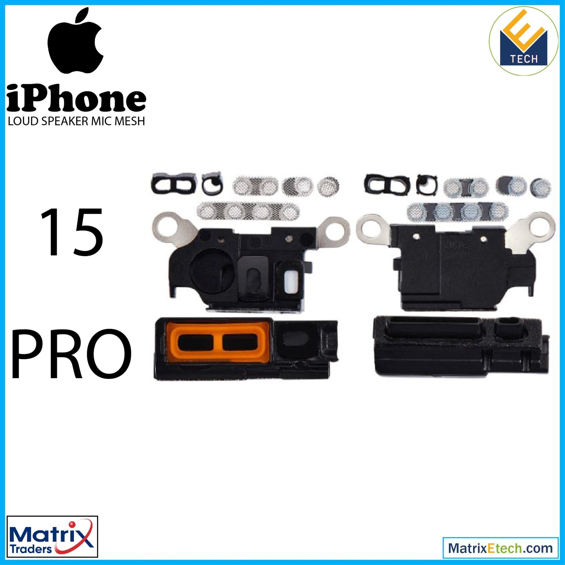 iPhone 15 Pro Loudspeaker Mic Mesh (10 Pack) - Matrix Traders