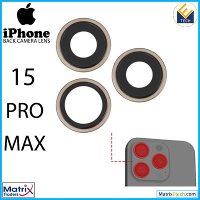 iPhone 15 Pro Max Back Camera Lens With Bracket & Bezel (3 Piece Set) - Matrix Traders