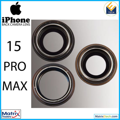 iPhone 15 Pro Max Back Camera Lens With Bracket & Bezel (3 Piece Set) - Matrix Traders