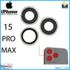 iPhone 15 Pro Max Back Camera Lens With Bracket & Bezel (3 Piece Set) - Matrix Traders