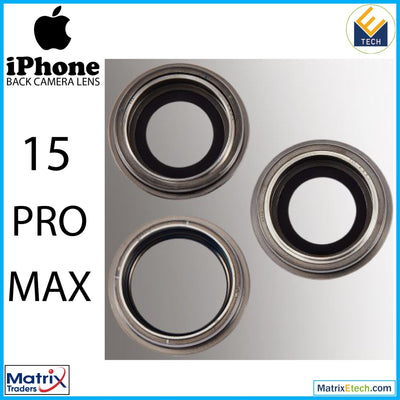 iPhone 15 Pro Max Back Camera Lens With Bracket & Bezel (3 Piece Set) - Matrix Traders