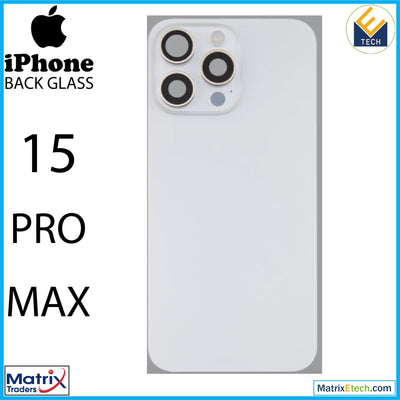 iPhone 15 Pro Max Back Glass With Steel Plate (Normal) - Matrix Traders