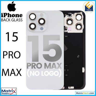 iPhone 15 Pro Max Back Glass With Steel Plate (Normal) - Matrix Traders