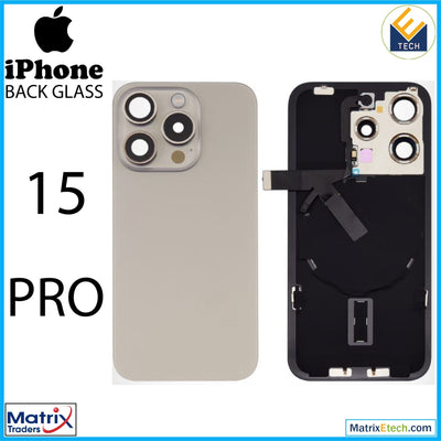 iPhone 15 Pro Max Back Glass With Steel Plate (Normal) - Matrix Traders