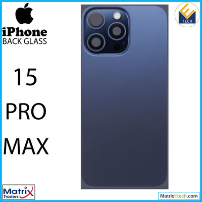 iPhone 15 Pro Max Back Glass With Steel Plate (Pull Grade A) - Matrix Traders