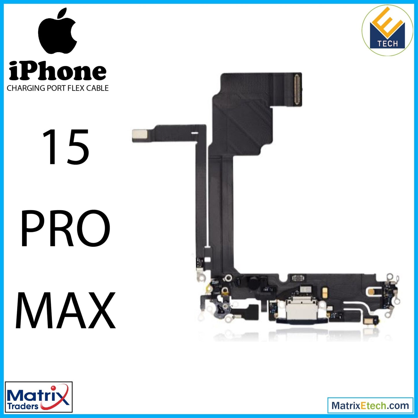 iPhone 15 Pro Max Charging Port Flex Cable (Premium) - Matrix Traders