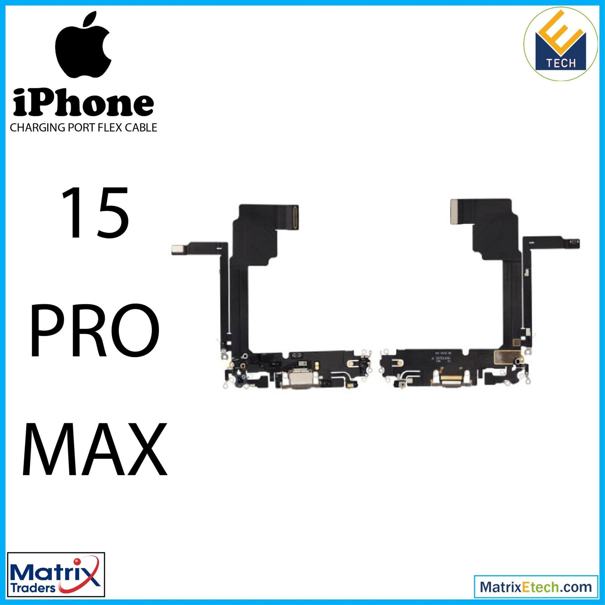 iPhone 15 Pro Max Charging Port Flex Cable (Premium) - Matrix Traders