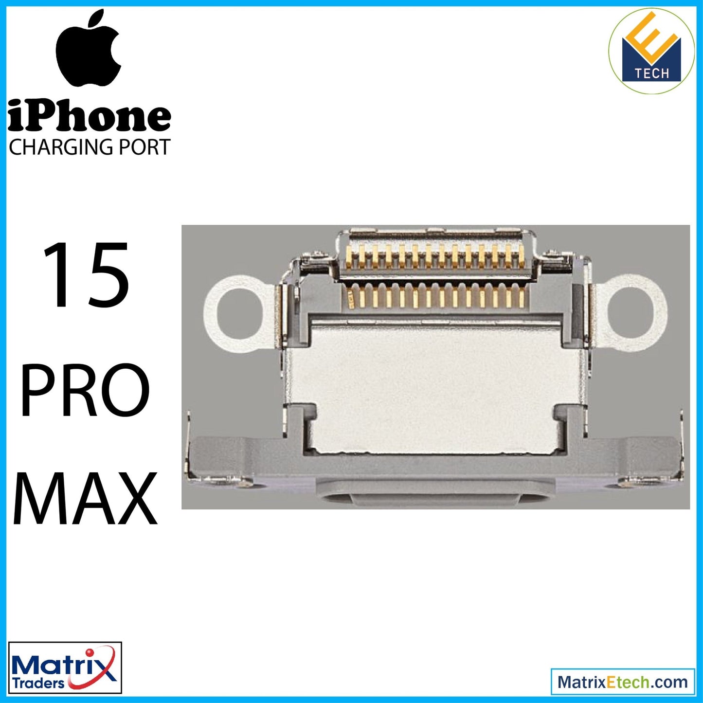 iPhone 15 Pro Max Charging Port Only (10 Pack) - Matrix Traders