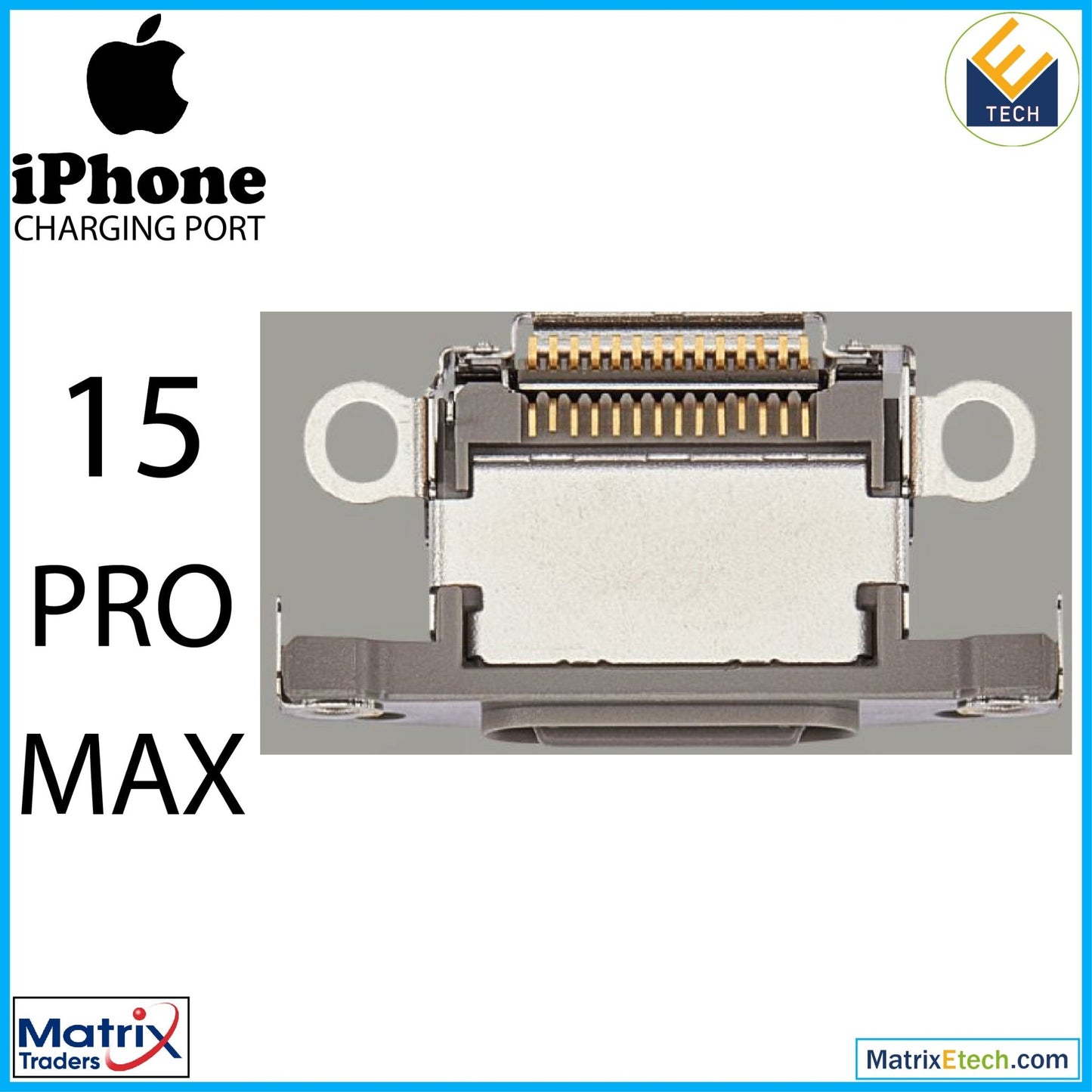 iPhone 15 Pro Max Charging Port Only (10 Pack) - Matrix Traders