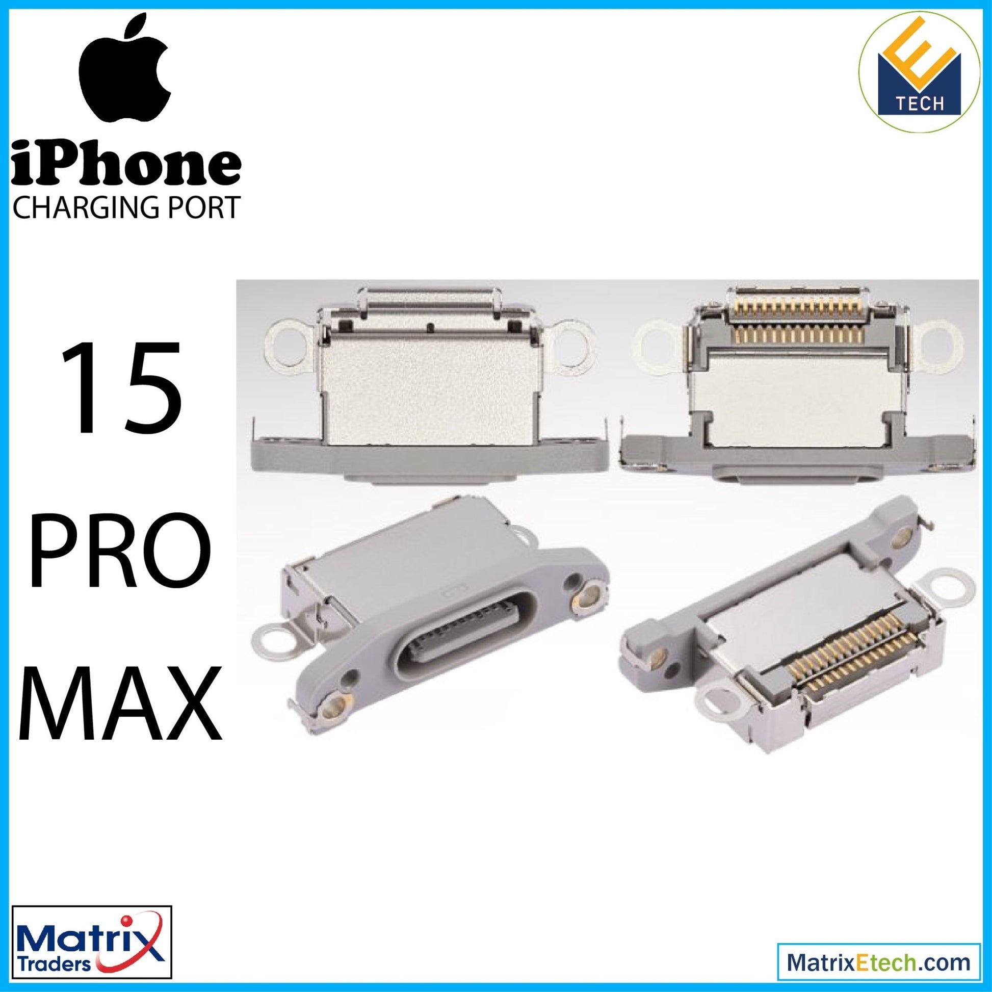 iPhone 15 Pro Max Charging Port Only (10 Pack) - Matrix Traders