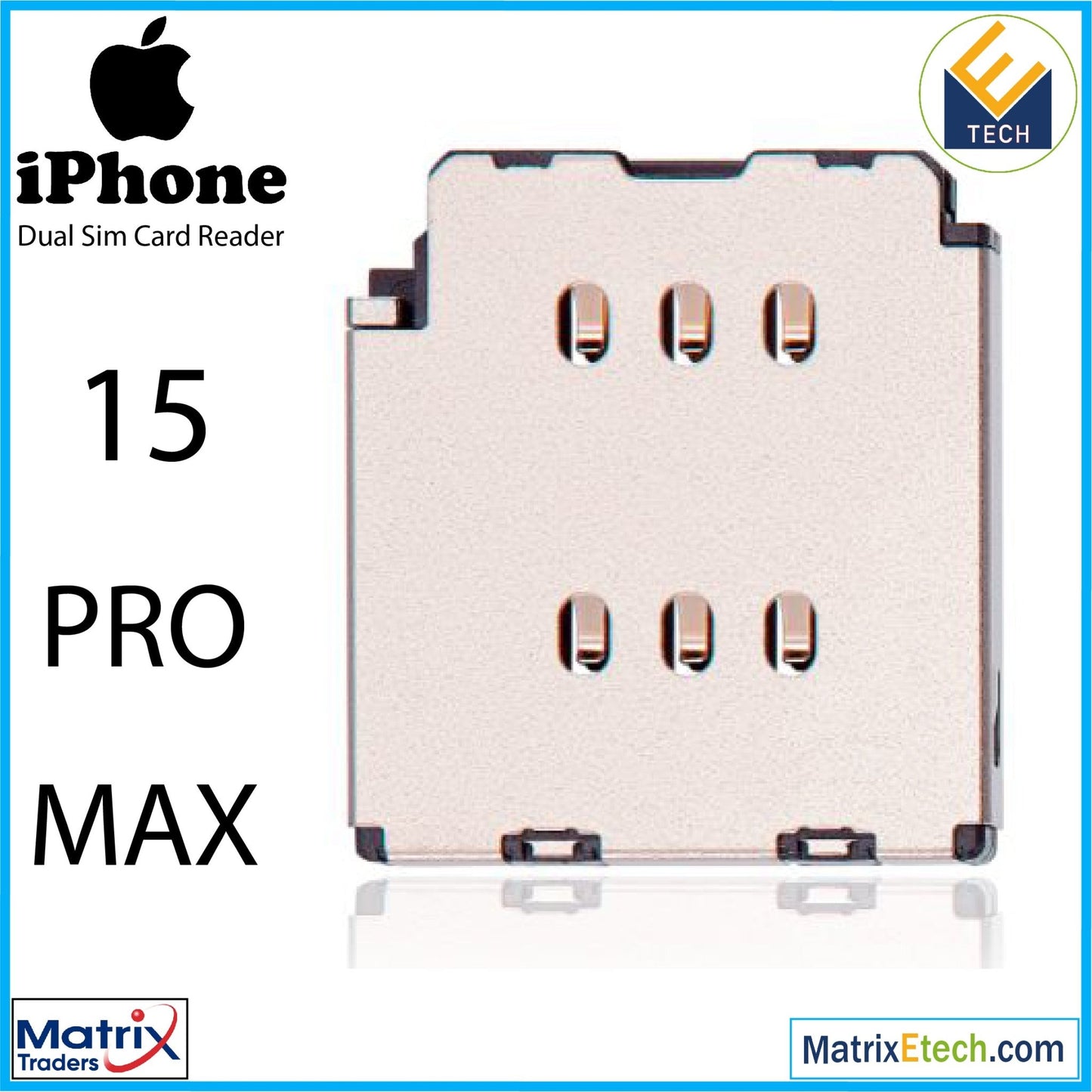 iPhone 15 Pro Max Dual Sim Card Reader (Normal) - Matrix Traders