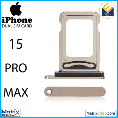 iPhone 15 Pro Max Dual Sim Card Tray (Normal) - Matrix Traders