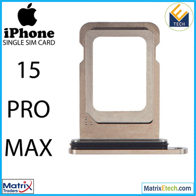 iPhone 15 Pro Max Single Sim Card Tray (Normal) - Matrix Traders