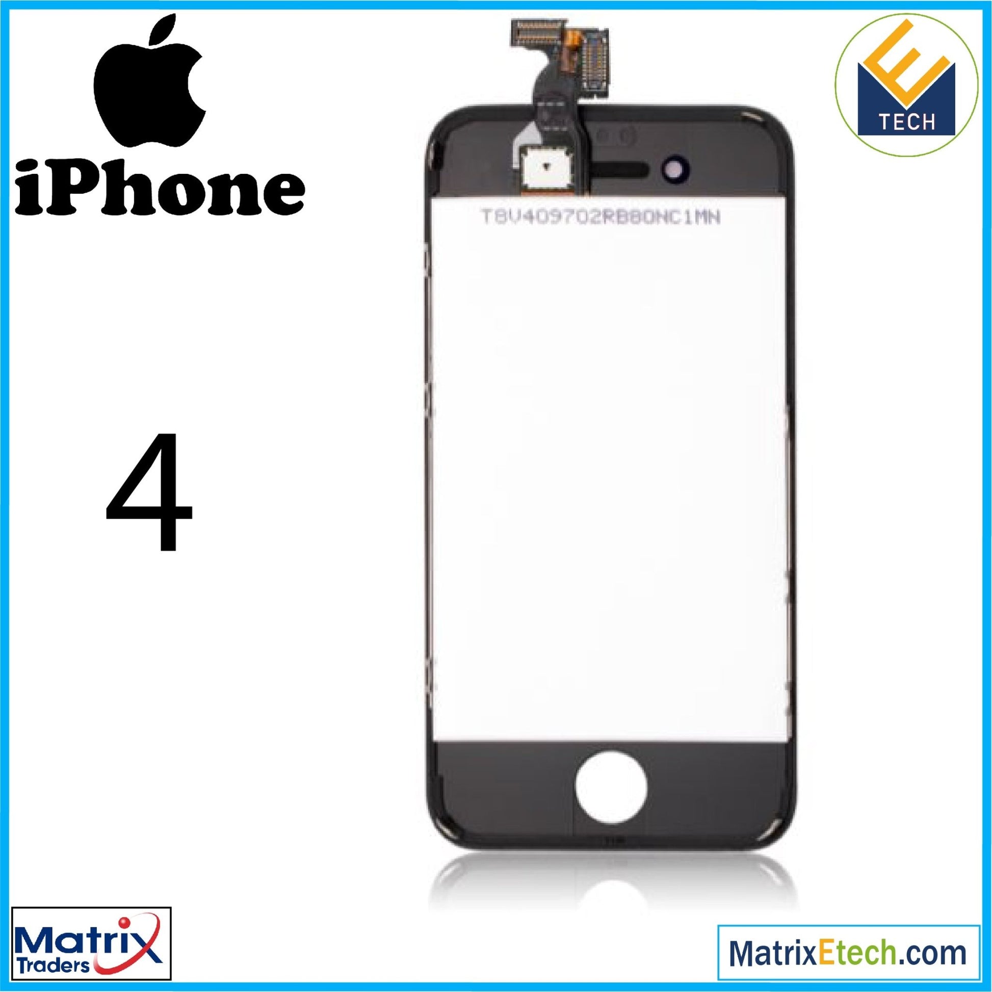 iPhone 4 LCD Assembly (GSM) (Aftermarket Plus) - Matrix Traders