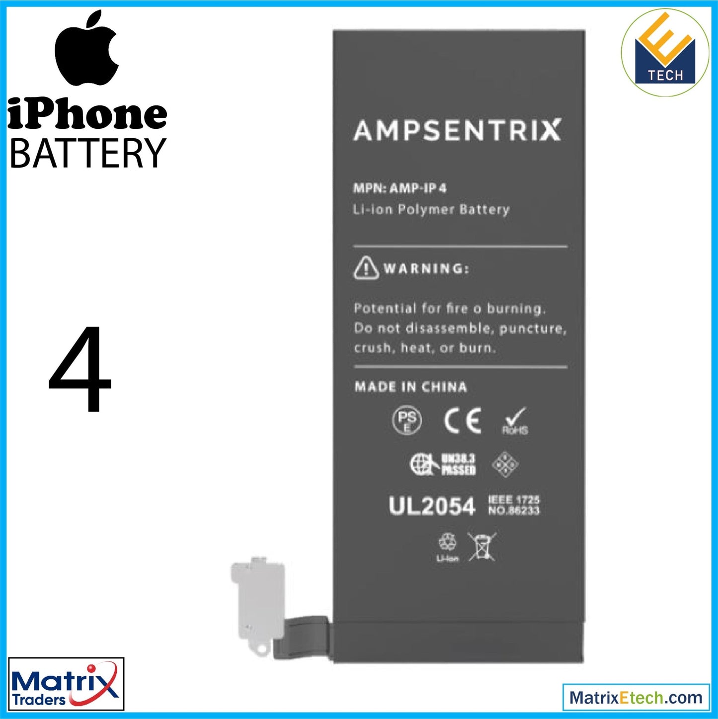 iPhone 4 Replacement Battery - Matrix Traders