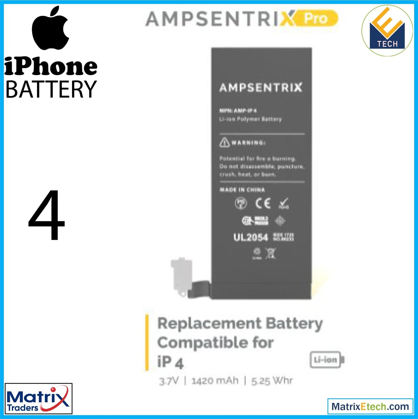 iPhone 4 Replacement Battery - Matrix Traders