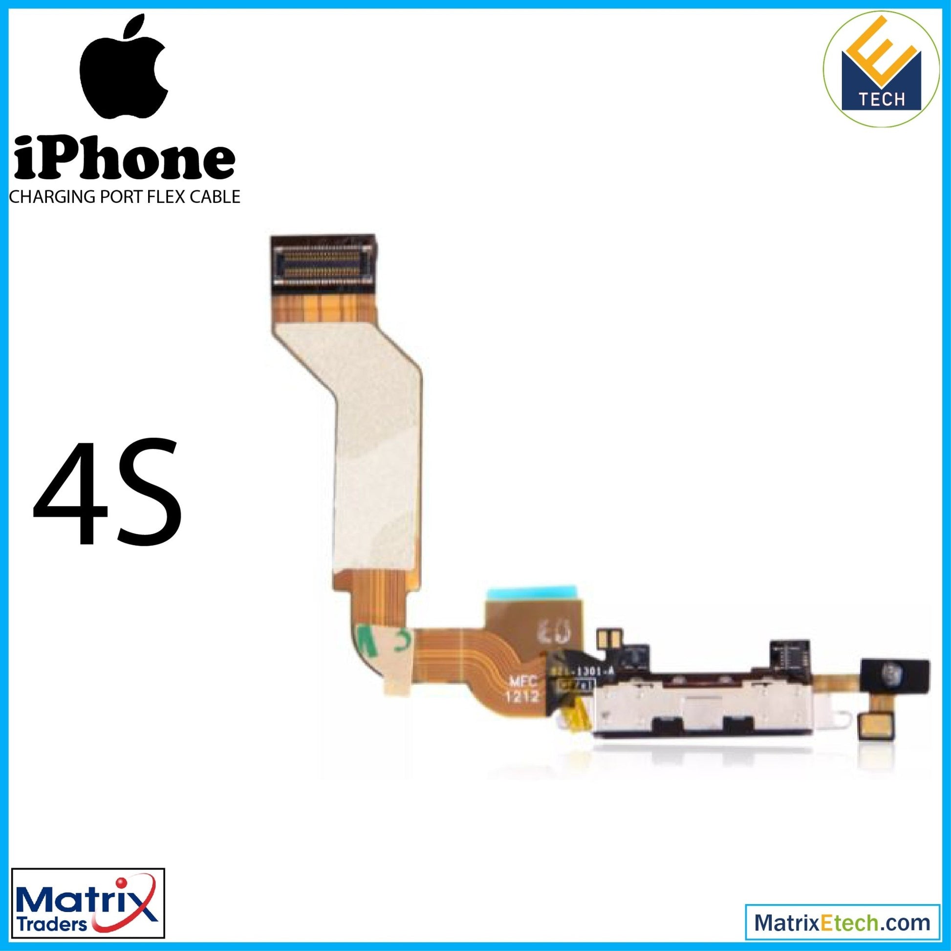 iPhone 4S Charging Port Cable (Normal) - Matrix Traders