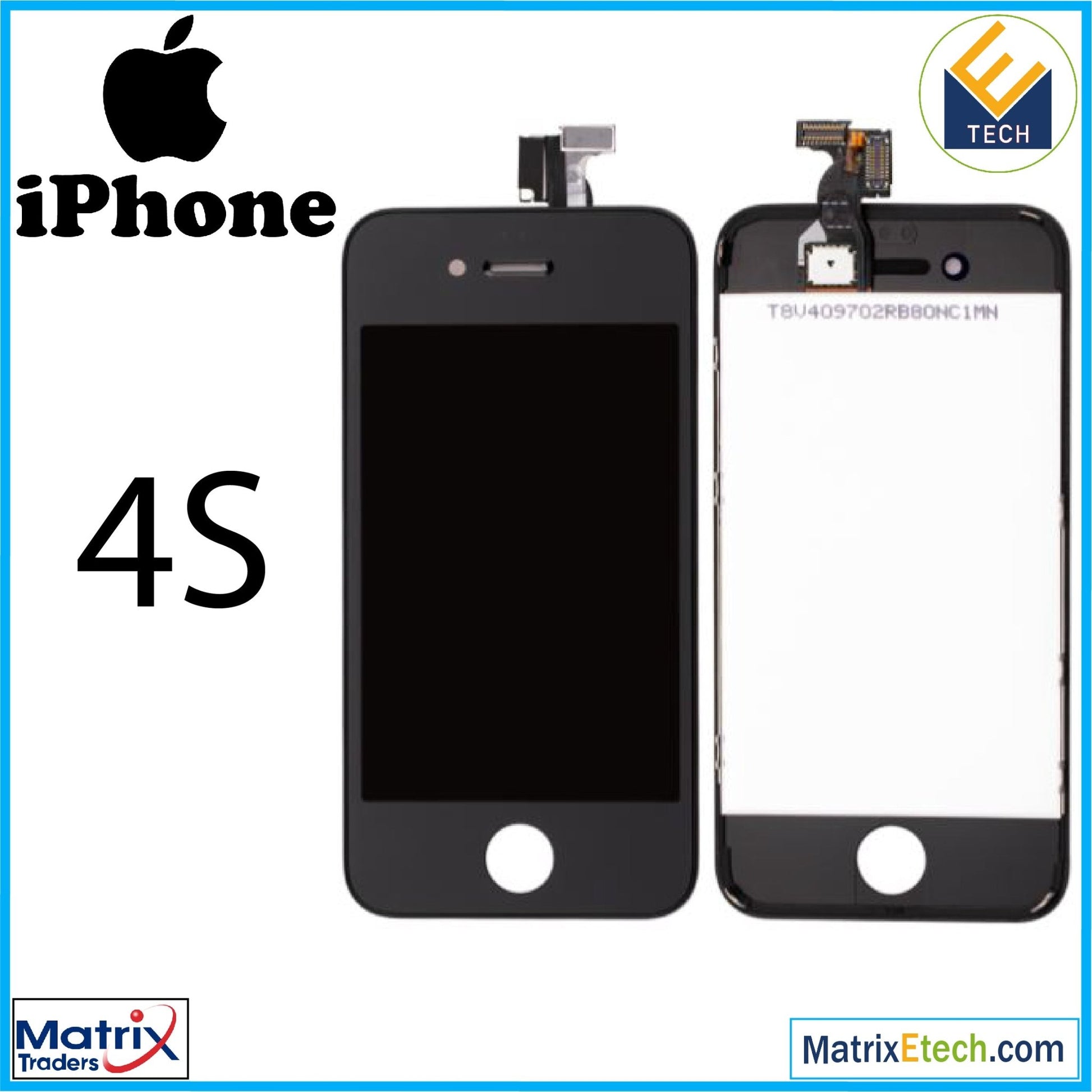 iPhone 4S LCD Assembly (Aftermarket Plus) - Matrix Traders