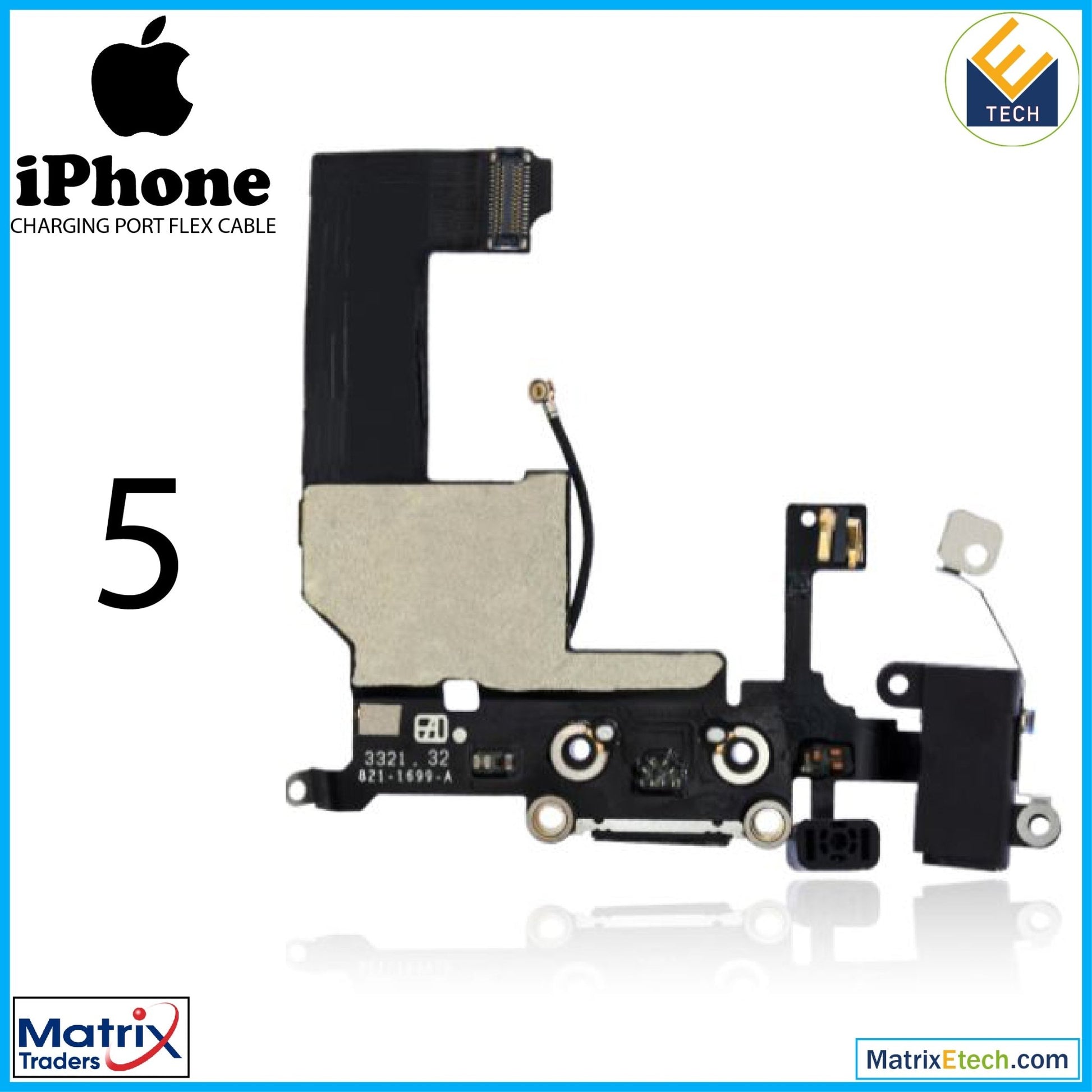 iPhone 5 Charging Port Flex Cable (Normal) - Matrix Traders