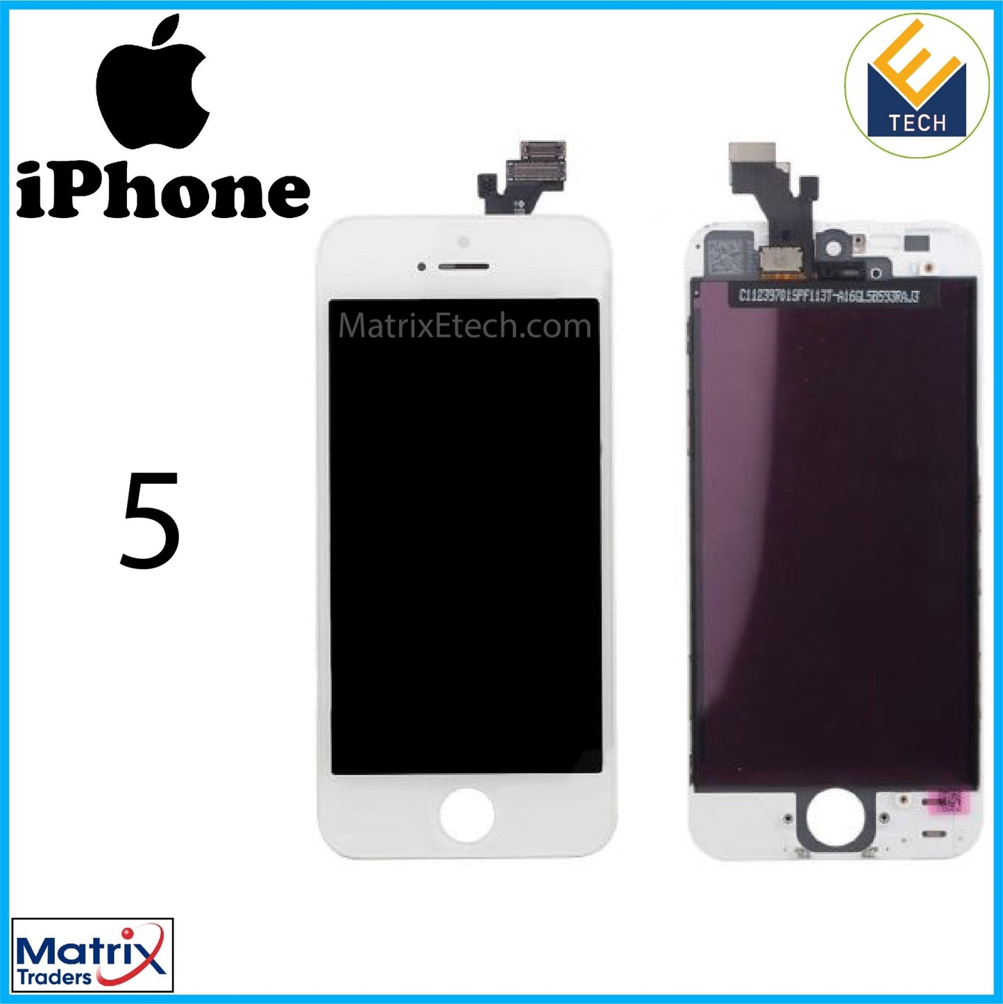 iPhone 5 LCD Screen Replacement Assembly (Premium) - Matrix Traders