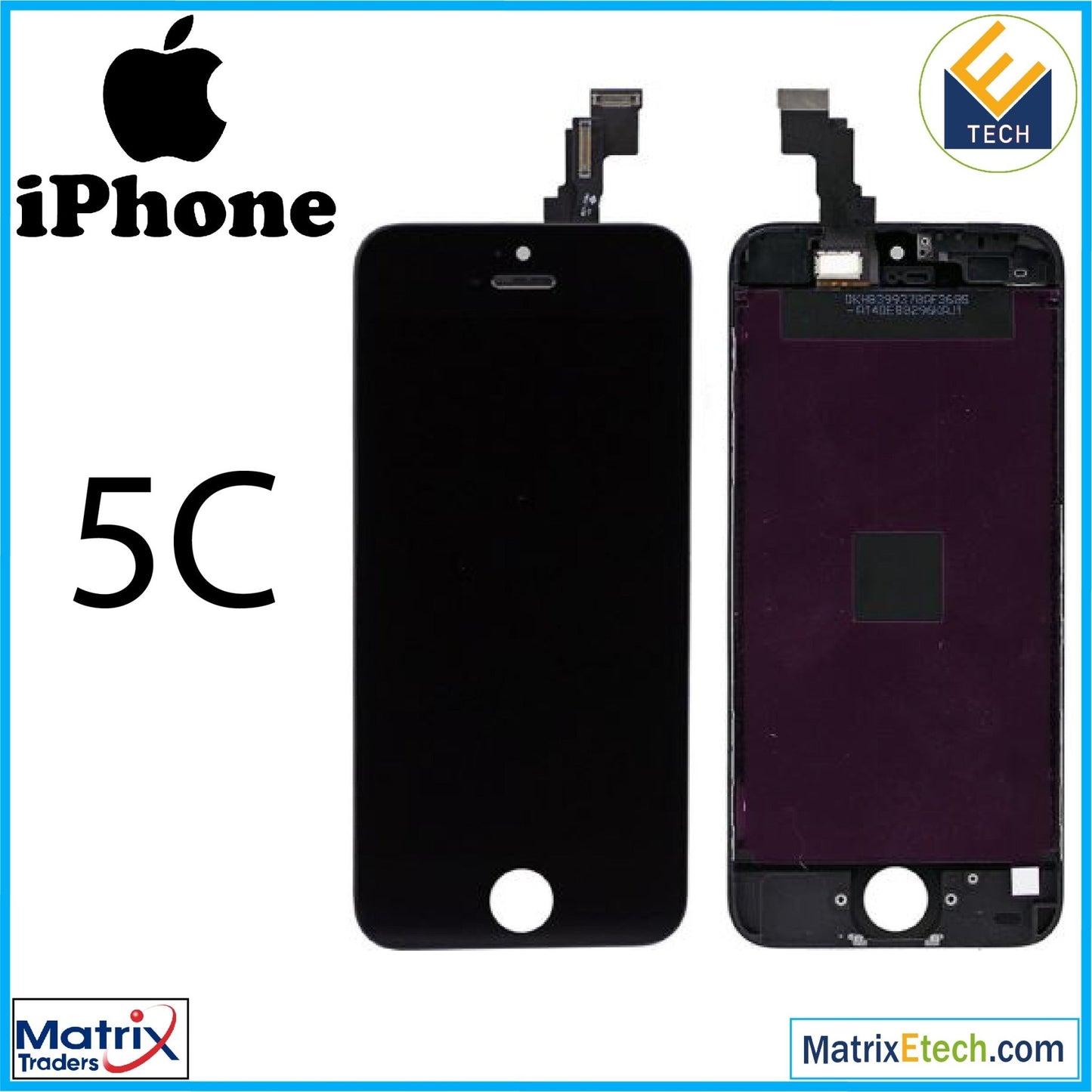 iPhone 5C LCD Assembly (Aftermarket Plus) - Matrix Traders