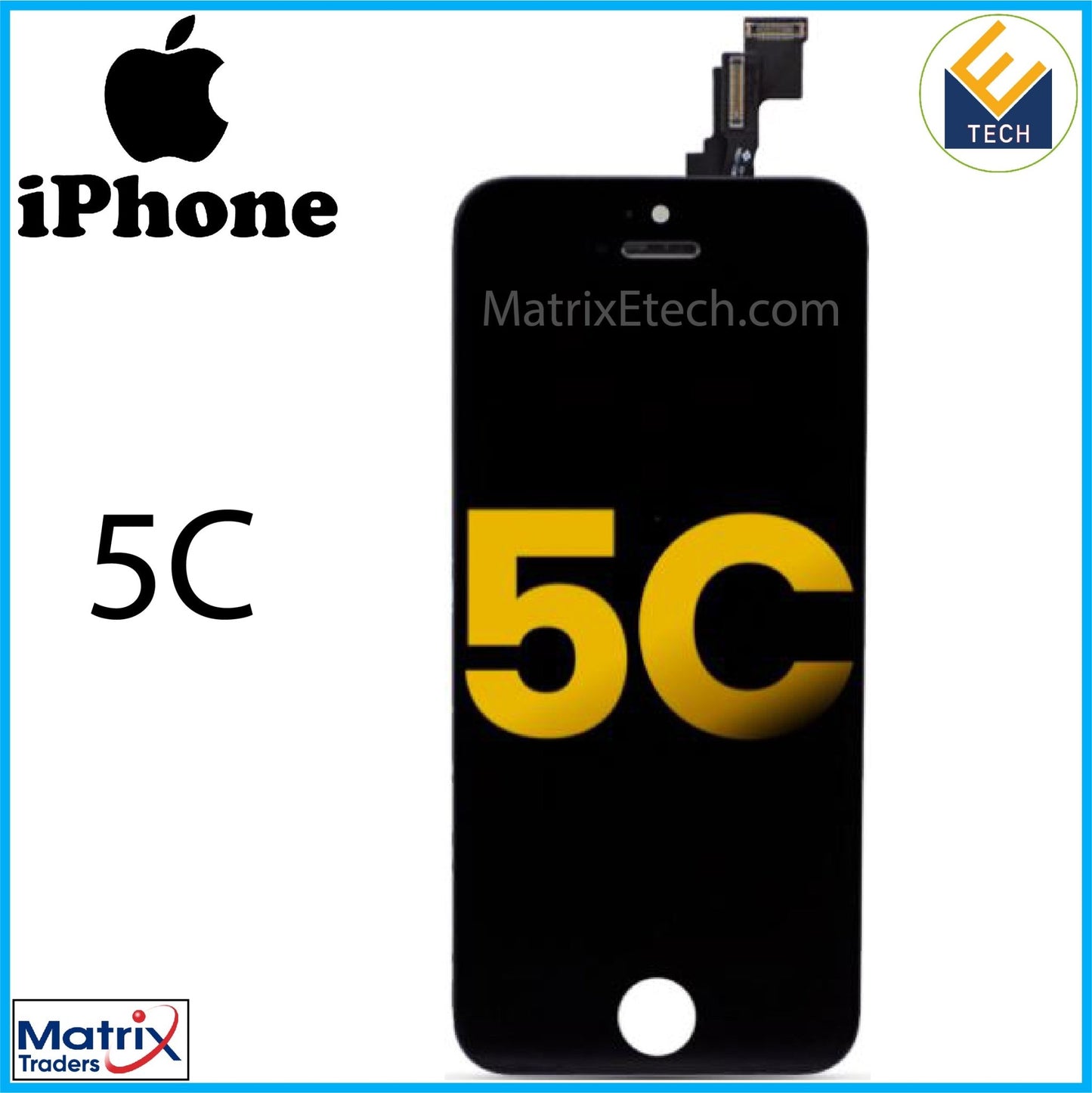 iPhone 5C LCD Screen Replacement Assembly (Premium) - Matrix Traders