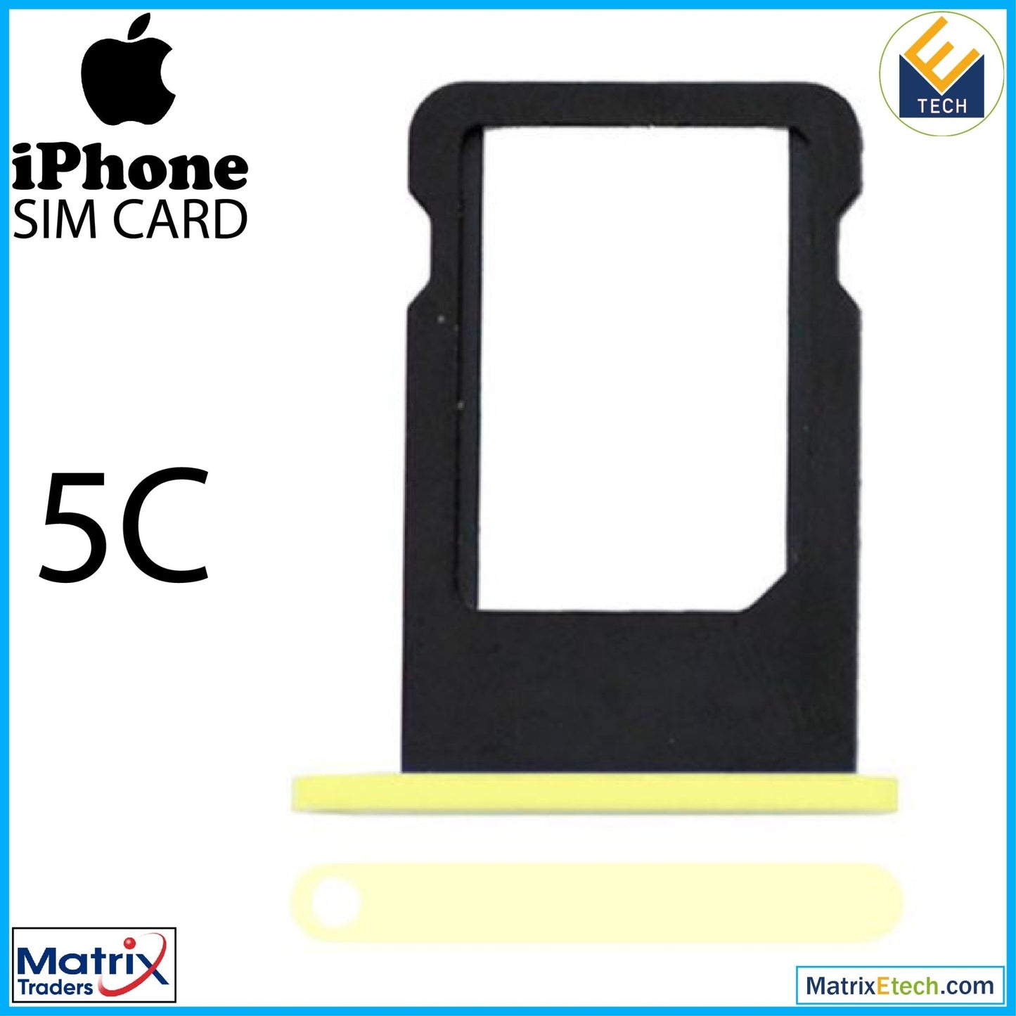 iPhone 5C Sim Card Tray (Normal) - Matrix Traders