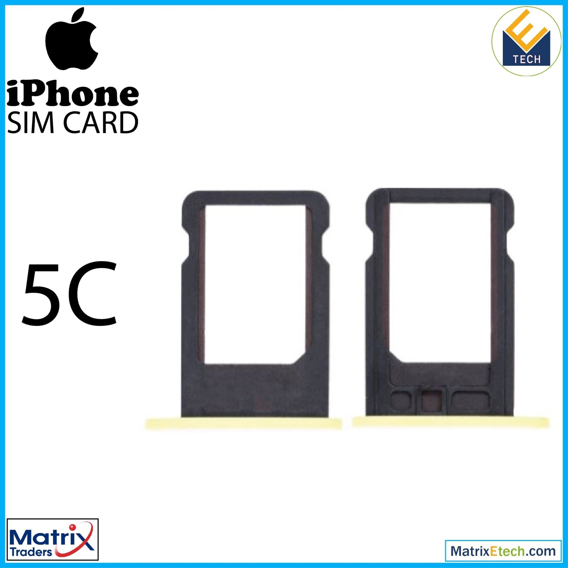 iPhone 5C Sim Card Tray (Normal) - Matrix Traders