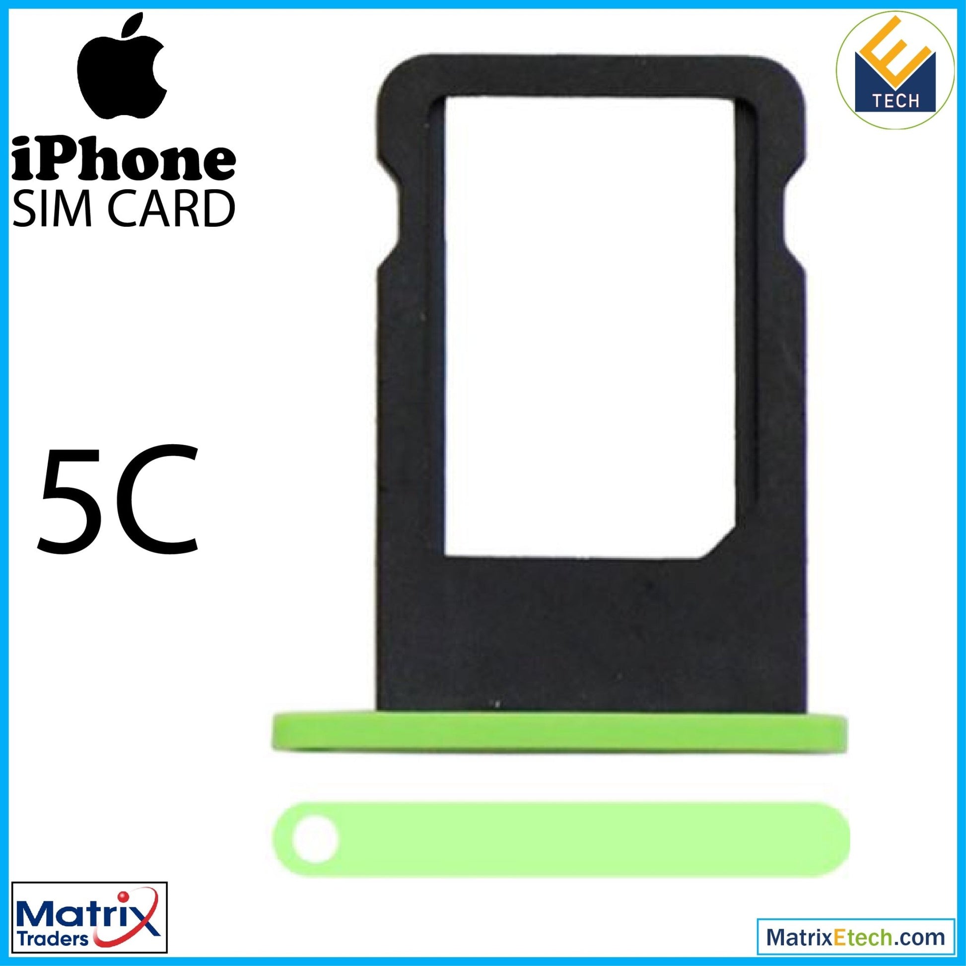 iPhone 5C Sim Card Tray (Normal) - Matrix Traders